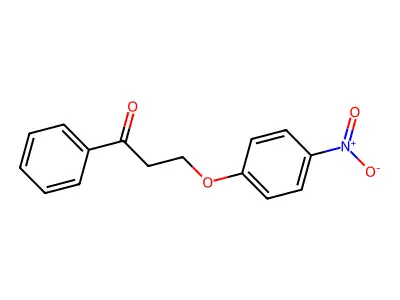 3-(4-Nitrophenoxy)-1-phenylpropan-1-one structure