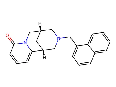 (1R,5S)-3-[(Naphthalen-1-yl)methyl]-1,2,3,4,5,6-hexahydro-8H-1,5-methanopyrido[1,2-a][1,5]diazocin-8-one structure