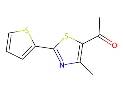 1-[4-Methyl-2-(2-thienyl)-1,3-thiazol-5-yl]-1-ethanone structure