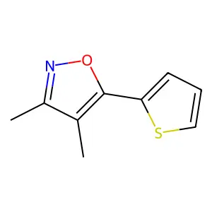 3,4-Dimethyl-5-(2-thienyl)isoxazole structure