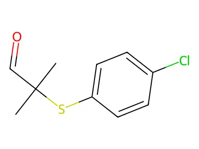 2-[(4-Chlorophenyl)Sulfanyl]-2-Methylpropanal structure