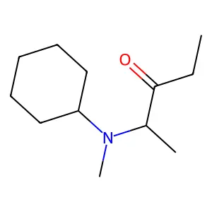 2-[Cyclohexyl(methyl)amino]pentan-3-one structure