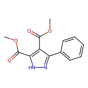 3,4-Dimethyl 5-phenyl-1H-pyrazole-3,4-dicarboxylate structure