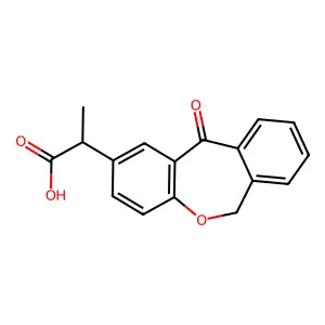 Dibenz(b,e)oxepin-2-acetic acid, 6,11-dihydro-alpha-methyl-11-oxo- structure