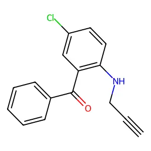 2-(2-Propynylamino)-5-chloro-benzophenone structure