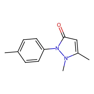 1,2-dihydro-1,5-dimethyl-2-(p-tolyl)-3H-pyrazol-3-one structure