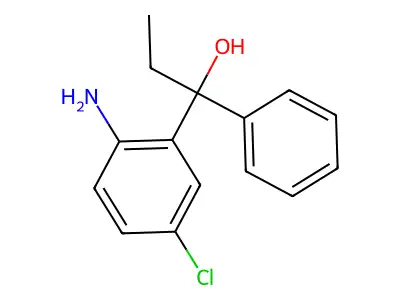 1-(2-Amino-5-chlorophenyl)-1-phenylpropan-1-ol structure