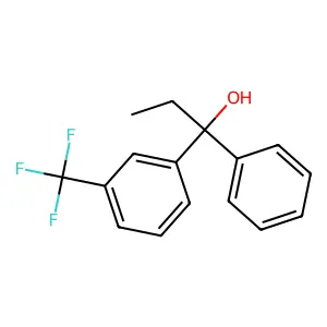 alpha-Ethyl-alpha-phenyl-3-(trifluoromethyl)benzenemethanol structure