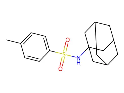 N-(1-adamantyl)-4-methylbenzenesulfonamide structure