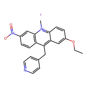 Acridine, 2-ethoxy-6-nitro-9-(4-pyridylmethyl)-, methyliodide structure