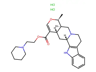 N-beta-Ethyl-piperidine raubasinate dihydrochloride structure