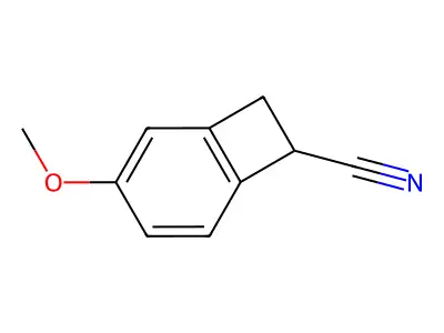 3-Methoxybicyclo[4.2.0]octa-1,3,5-triene-7-carbonitrile structure