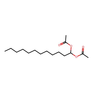 1,1-Dodecanediol, diacetate structure