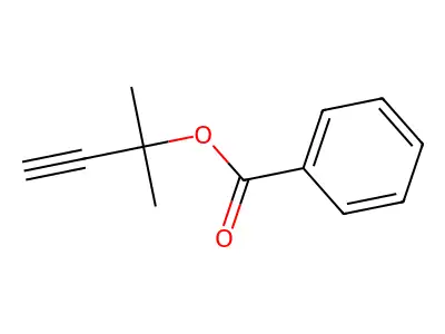 3-Butyn-2-ol, 2-methyl-, 2-benzoate structure