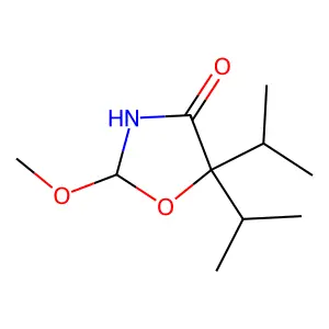 4-Oxazolidinone, 2-methoxy-5,5-bis(1-methylethyl)- structure