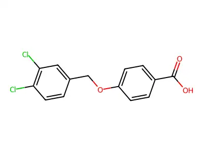 4-((3,4-Dichlorobenzyl)oxy)benzoic acid structure
