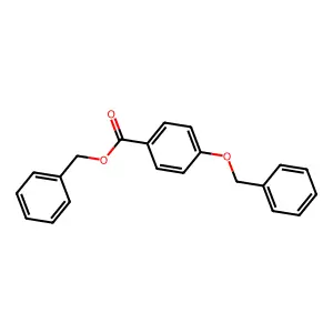 Benzoic acid, 4-(phenylmethoxy)-, phenylmethyl ester structure