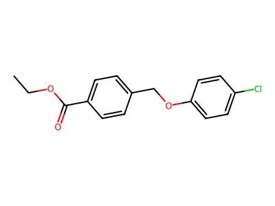 Ethyl 4-((4-chlorophenoxy)methyl)benzoate structure