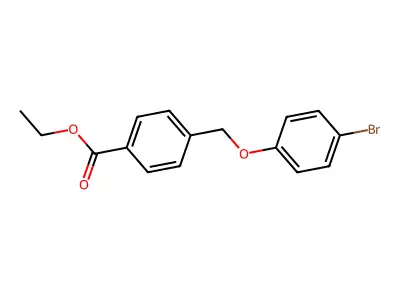 Ethyl 4-((4-bromophenoxy)methyl)benzoate structure