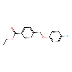 Ethyl 4-((4-fluorophenoxy)methyl)benzoate structure