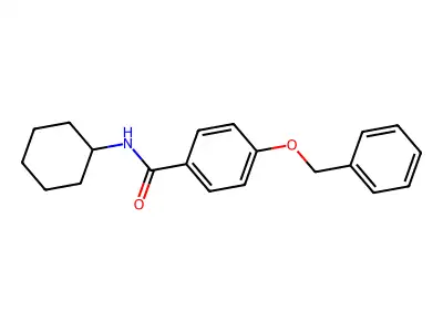 4-(Benzyloxy)-N-cyclohexylbenzamide structure