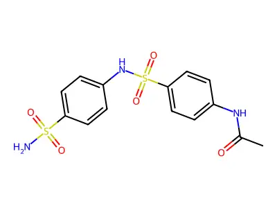 N-{4-[(4-sulfamoylphenyl)sulfamoyl]phenyl}acetamide structure