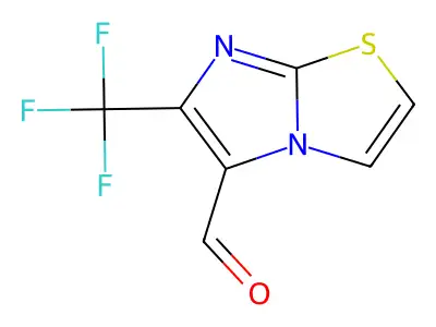 6-(Trifluoromethyl)imidazo[2,1-b]thiazole-5-carbaldehyde structure