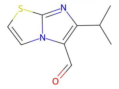 6-(1-Methylethyl)imidazo[2,1-b]thiazole-5-carboxaldehyde structure