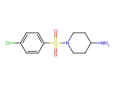 1-(4-Chloro-benzenesulfonyl)-piperidin-4-ylamine structure