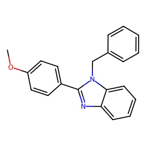 1-Benzyl-2-(4-methoxyphenyl)benzimidazole structure