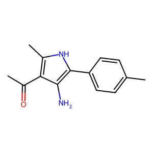 Ethanone, 1-(4-amino-2-methyl-5-(4-methylphenyl)-1H-pyrrol-3-YL)- structure