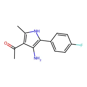 Ethanone, 1-(4-amino-5-(4-fluorophenyl)-2-methyl-1H-pyrrol-3-yl)- structure