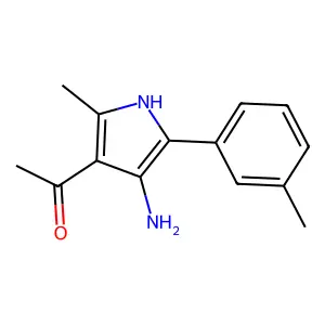 Ethanone, 1-(4-amino-2-methyl-5-(3-methylphenyl)-1H-pyrrol-3-YL)- structure