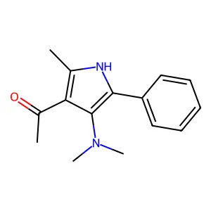 Ethanone, 1-(4-(dimethylamino)-2-methyl-5-phenyl-1H-pyrrol-3-yl)- structure