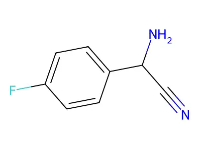 2-Amino-2-(4-fluorophenyl)acetonitrile structure