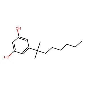5-(1,1-二甲基庚基)-1,3-苯二酚 structure
