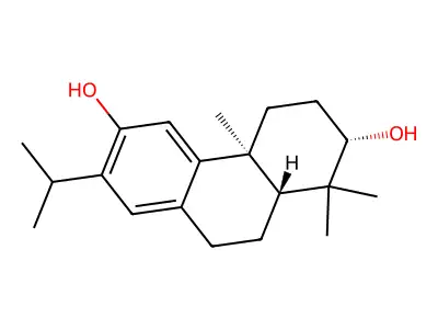 1,1,4a-Trimethyl-7-propan-2-yl-2,3,4,9,10,10a-hexahydrophenanthrene-2,6-diol structure