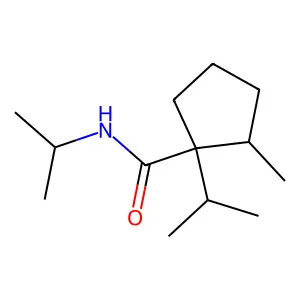2-Methyl-N,1-bis(1-methylethyl)cyclopentanecarboxamide structure