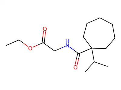 Propyl{[1-(propan-2-yl)cycloheptyl]carbonyl}carbamate structure