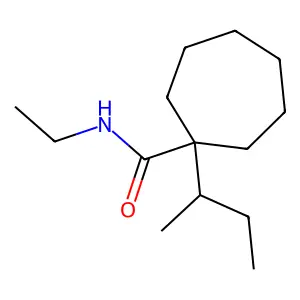 1-仲丁基-N-乙基环庚烷甲酰胺 structure