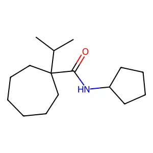 N-环戊基-1-异丙基环庚烷甲酰胺 structure