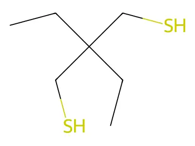 2,2-Diethylpropane-1,3-dithiol structure