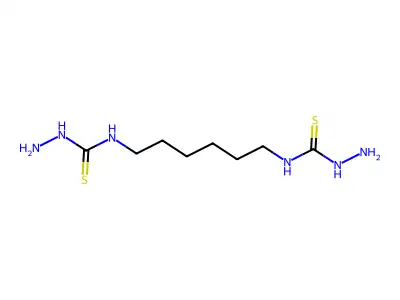 3-Amino-1-{6-[(aminocarbamothioyl)amino]hexyl}thiourea structure