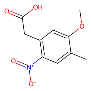 2-(5-Methoxy-4-methyl-2-nitrophenyl)acetic acid structure