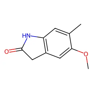 5-Methoxy-6-methylindolin-2-one structure