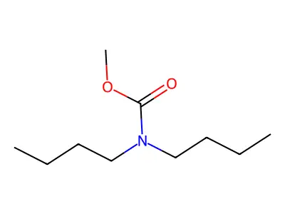 Carbamic acid, dibutyl-, methyl ester structure