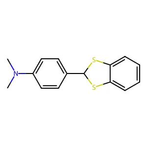 4-(1,3-benzodithiol-2-yl)-N,N-dimethylaniline structure