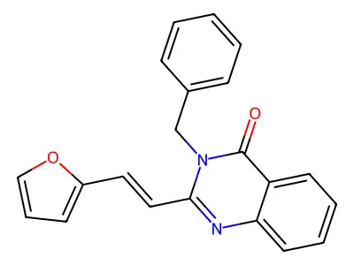 3-benzyl-2-[(E)-2-(furan-2-yl)ethenyl]quinazolin-4-one structure