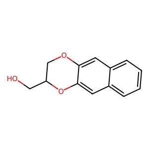Naphtho(2,3-b)-p-dioxin-2-methanol, 2,3-dihydro- structure