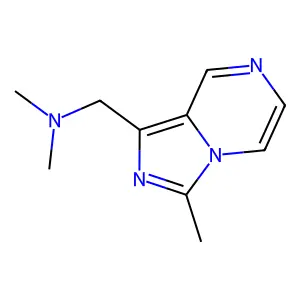 N,N-dimethyl-1-(3-methylimidazo[1,5-a]pyrazin-1-yl)methanamine structure